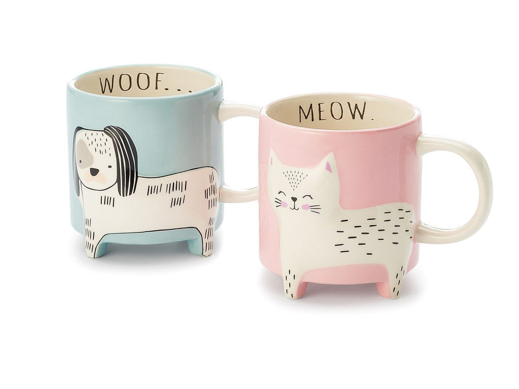 Tasse Monti Hund Woof mit 3D Füßen