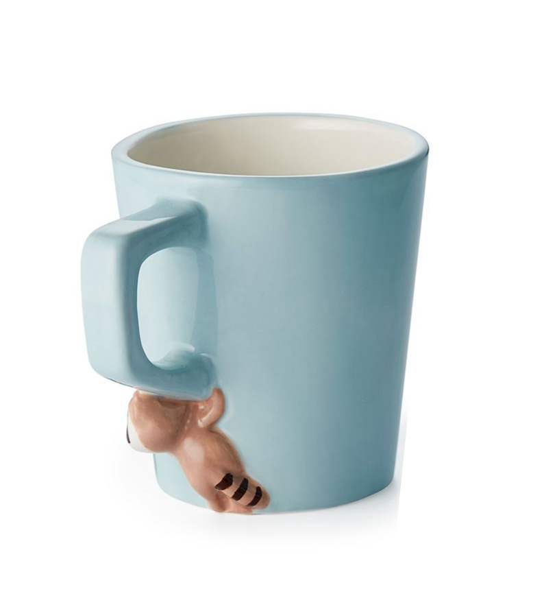 Tasse mit 3D-Waschbär, Waschbärtasse, Tiertasse