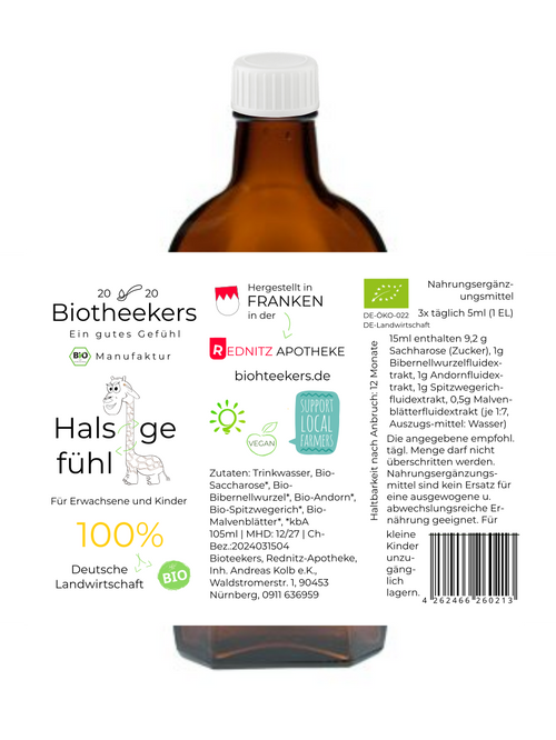 Fürs Halsgefühl Sirup