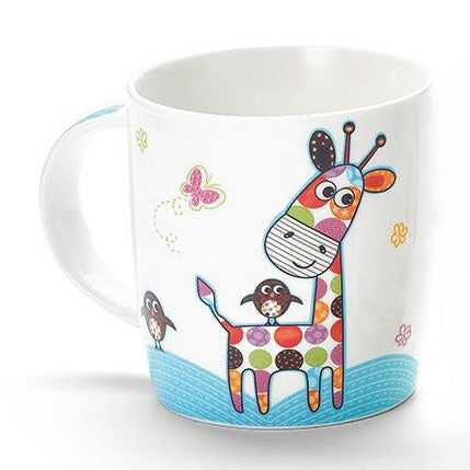 Bunte Giraffentasse