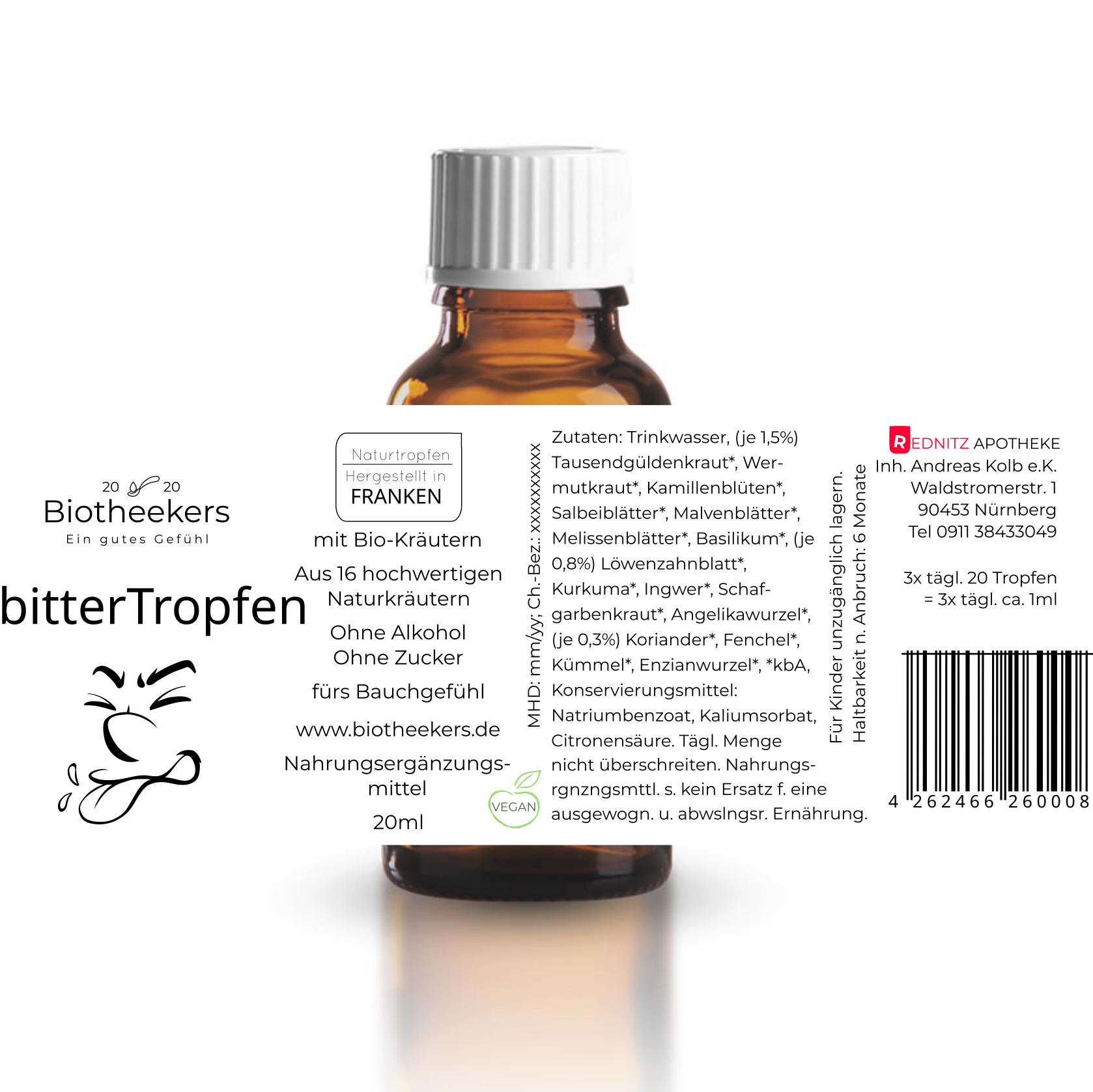 Bittertropfen 20ml ohne Alkohol