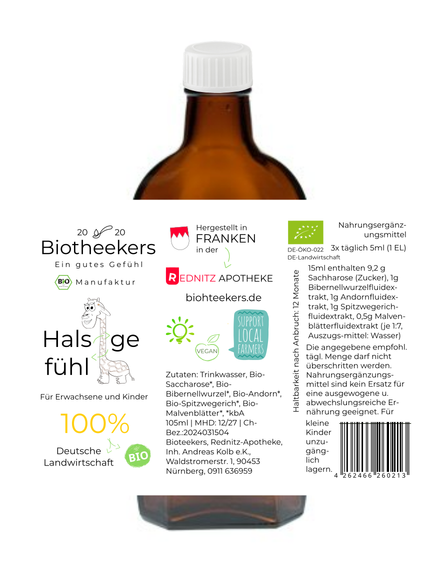 Halsgefühl Saft Bio